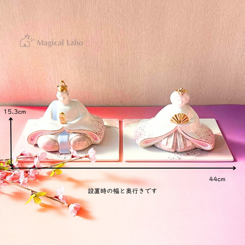 2025年新作♪ 【一点物・再販無し】 春ひらひら座り雛☆おひなさま