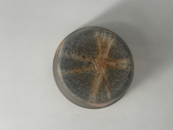 備前焼　青備前　蕎麦猪口　（２）紙箱入り 6枚目の画像