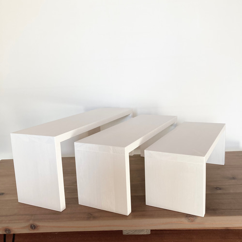 三つ子のコの字ラック ライト 棚・シェルフ・ラック shima craft 通販