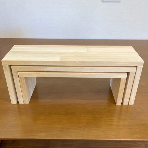 三つ子のコの字ラック ライト 棚・シェルフ・ラック shima craft 通販