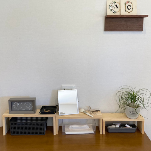 三つ子のコの字ラック ライト 棚・シェルフ・ラック shima craft 通販