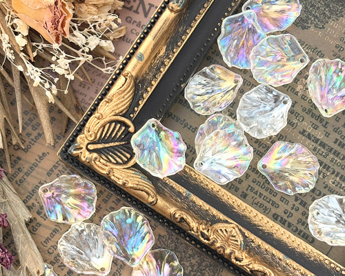 04 ハンドメイドピアス　手染めビーズ　そら追加 73e80003abb78916c233b24d03caf4