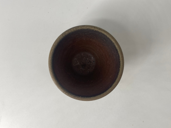 備前焼　蕎麦猪口　ごま　（１）紙箱入り 5枚目の画像