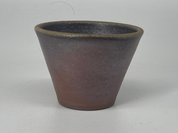 備前焼　蕎麦猪口　ごま　（１）紙箱入り 2枚目の画像