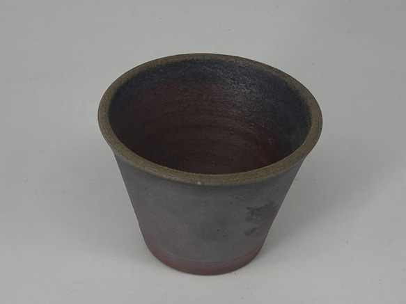 備前焼　蕎麦猪口　ごま　（２）紙箱入り 1枚目の画像