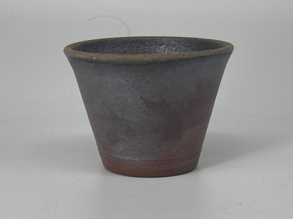 備前焼　蕎麦猪口　ごま　（２）紙箱入り 2枚目の画像