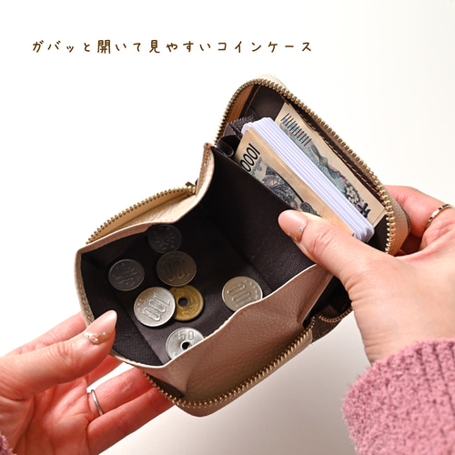 お札が折れない コンパクトウォレット 派手な絵画 】 本革 財布