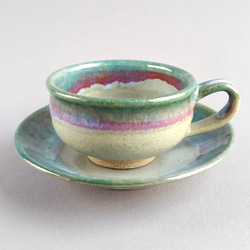 Fire King ジェダイ Jade-ite セントデニス・カップ＆ソーサー