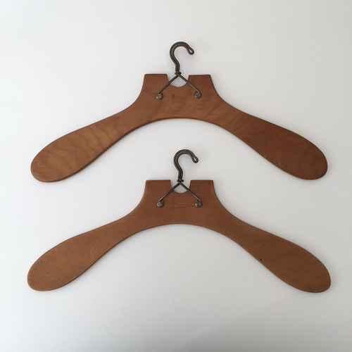 アンティーク木製ハンガー ナチュラルハンガー 無垢材 模様替え 新生活