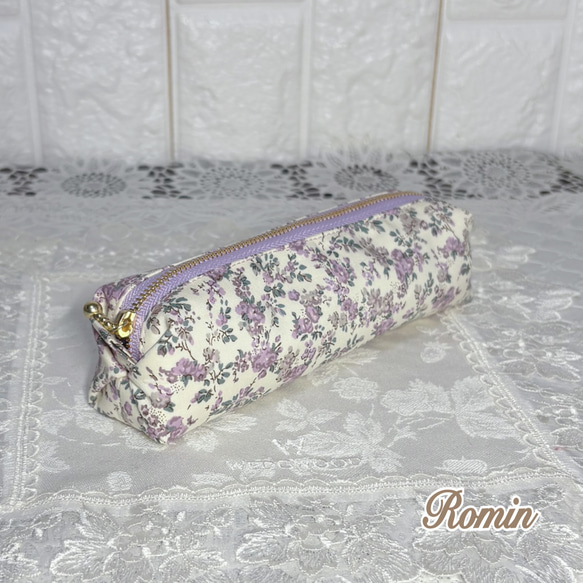 ペットボトルカバー リバティムーンモス/ピュアピンク ハンドメイド