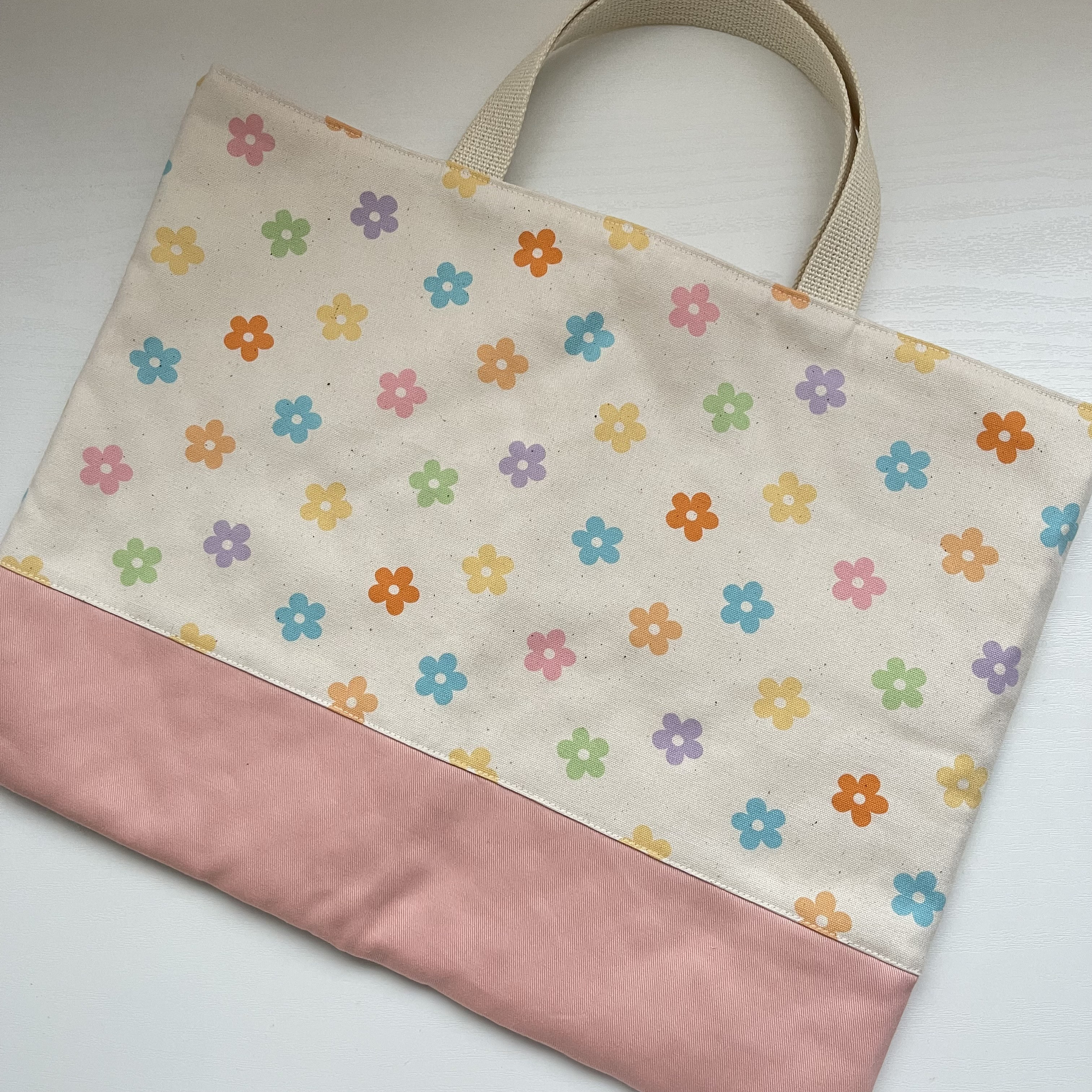 【完成品】花柄　入園入学3点セット