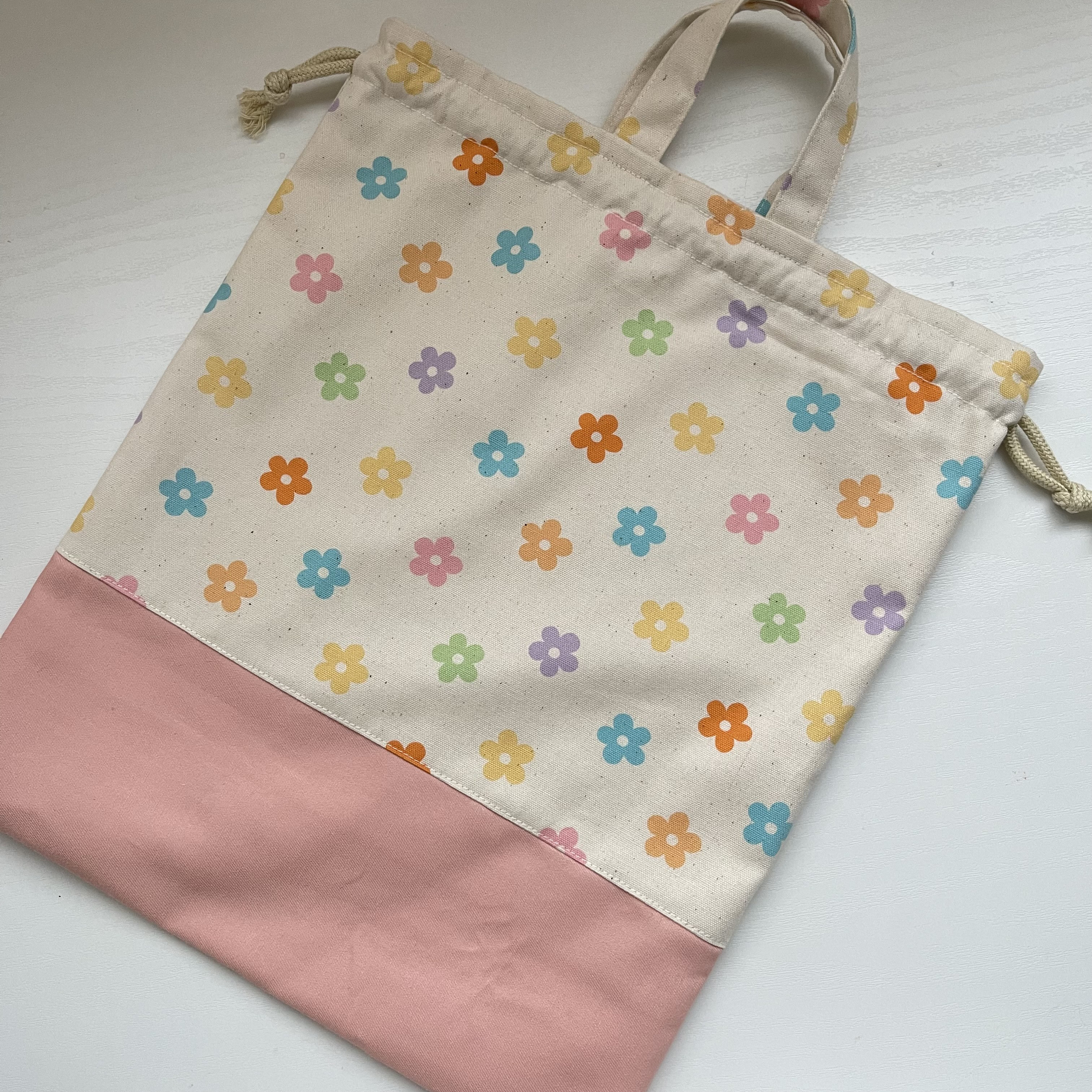 【完成品】花柄　入園入学3点セット