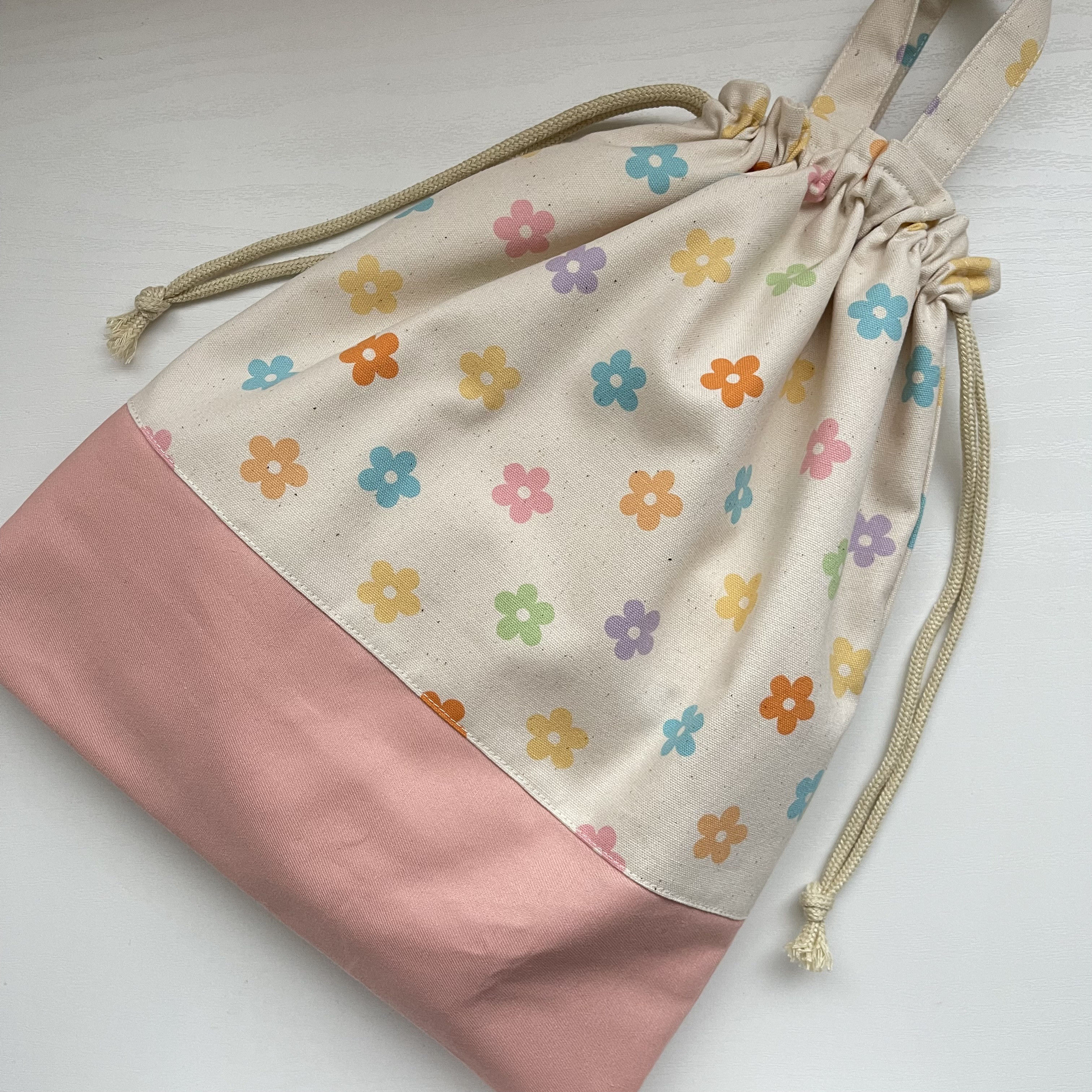 【完成品】花柄　入園入学3点セット