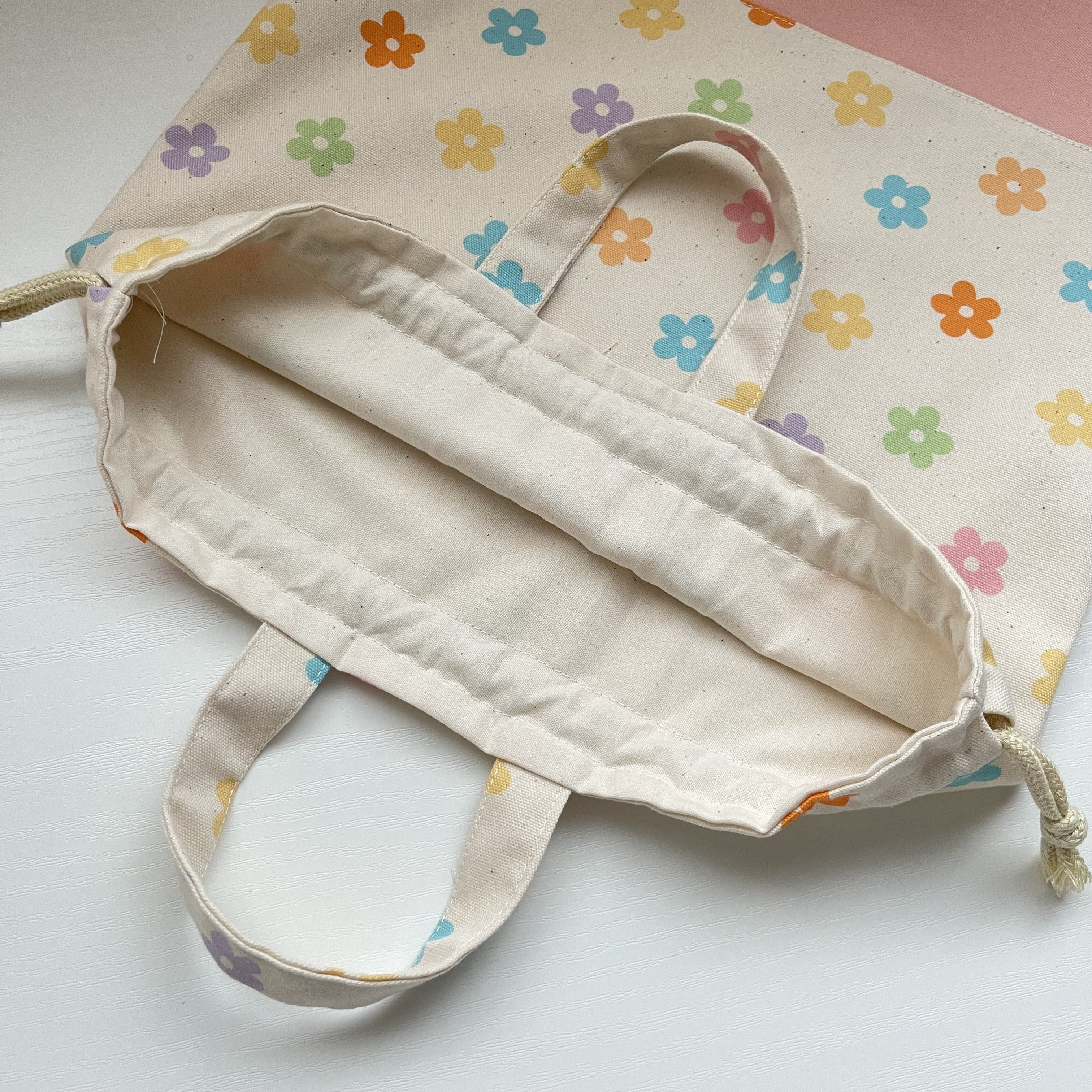 【完成品】花柄　入園入学3点セット