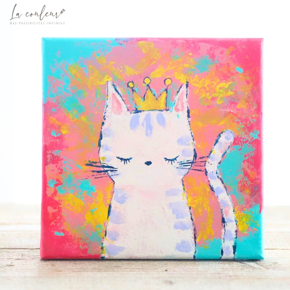 絵画。原画☆キャンバスF10【可愛い猫たちのピアノ演奏会が始まった】 絵画。原画☆キャンバスF10【可愛い猫たちのピアノ演奏会が