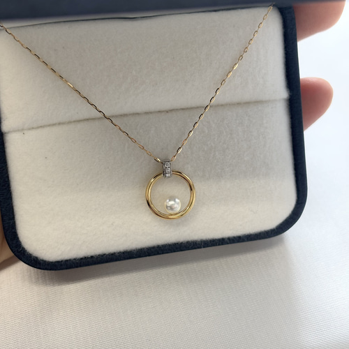 パールネックレス k18 新品 即発送可能 ネックレス・ペンダント Aurora  