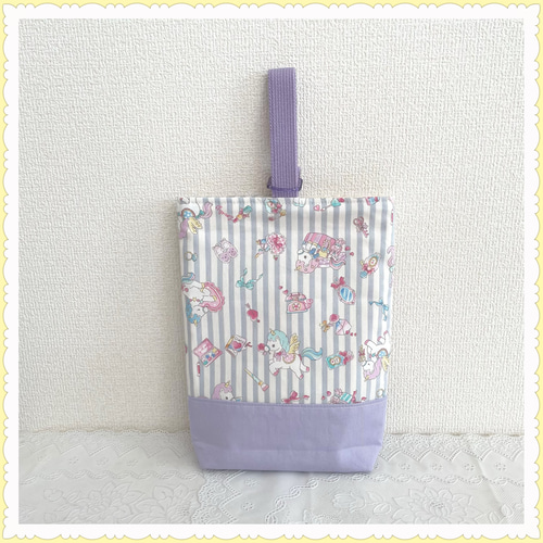 現品限り】レッスンバッグ 上履き入れ 内ポケット付き 体操着袋  