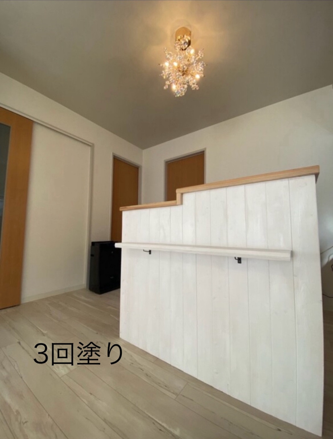 インスタフォロー割限定価格【段差】レジカウンター　受付　幅75×高さ105×奥行き38cm