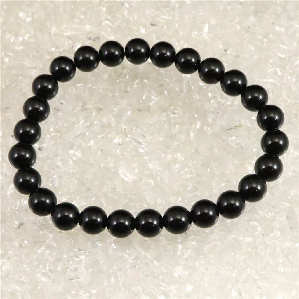 隠岐の島 黒曜石 8.1mmブレスレット ディレクトリーカード付 17.0g #14920 46,380円