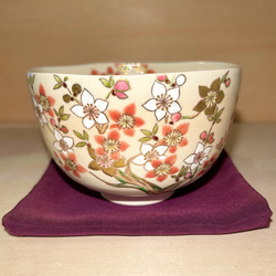 色絵 桃の花 抹茶茶碗 茶碗・めし碗 清香〜きよか〜 通販