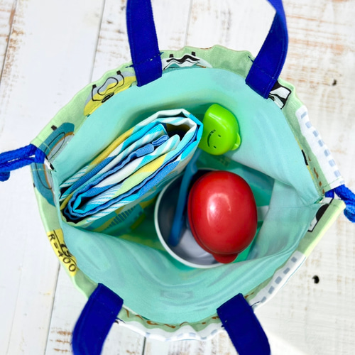 クールトレイン！新幹線/電車柄大小巾着袋2点セット 体操着袋 お着替え