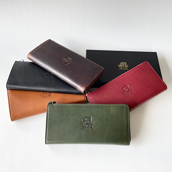 英国デザインValise L Purse アイリッシュグリーン