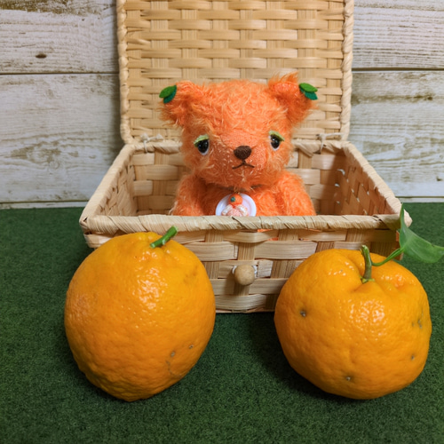 【みかん様】 くまちゃん ぬいぐるみ 和歌山限定ご当地ベア】和歌山みかんベア S / 神戸南京町ミズ倶楽部