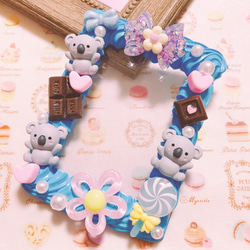 垂れ耳うさぎちゃんとチョコといちごのホイップデコ マカロンケース