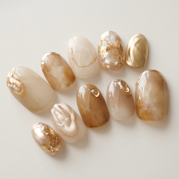 カフェ × ナッツ ネイルチップ カフェ × ナッツ ネイルチップ