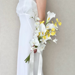アーティフィシャルブーケ⭐︎ブートニア付 ブーケ & ブートニア／アーティフィシャルフラワー 結婚式 – 花