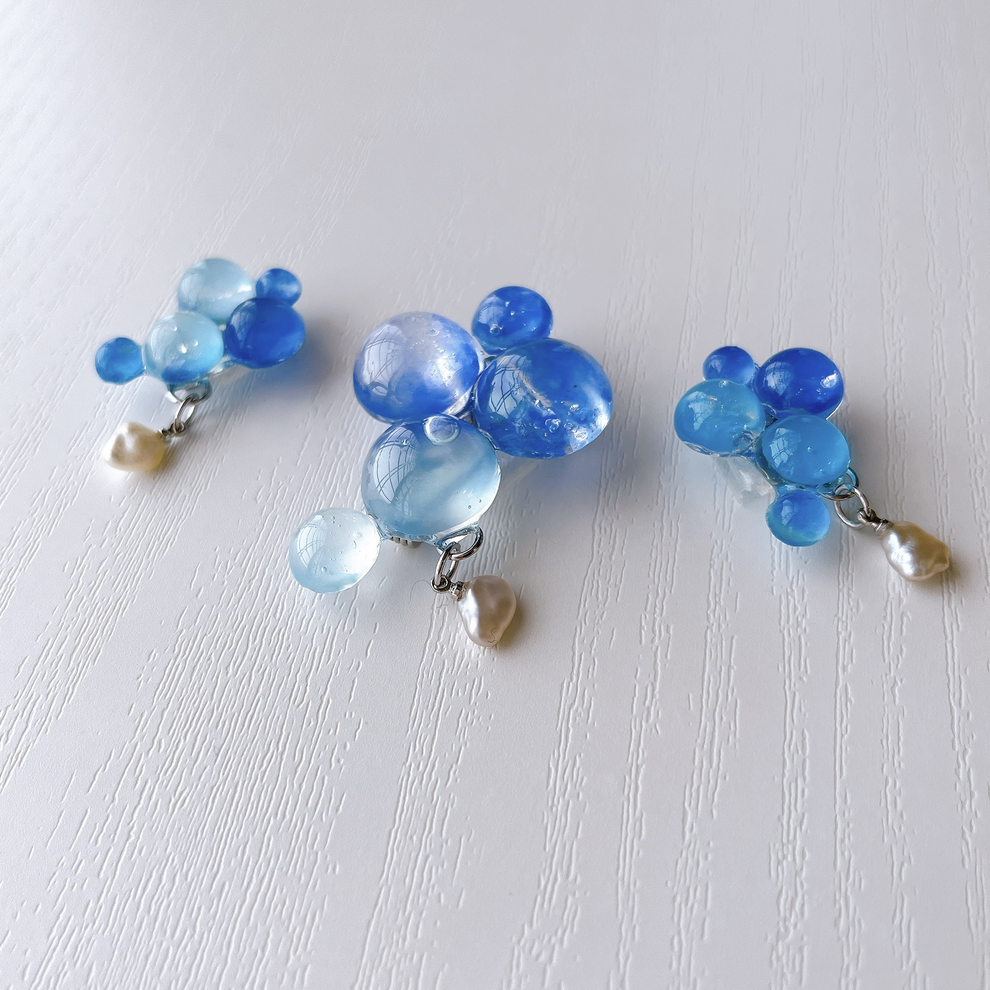 もりやま琵琶湖パールのブローチ～ 「ちびわこ」 大サイズ