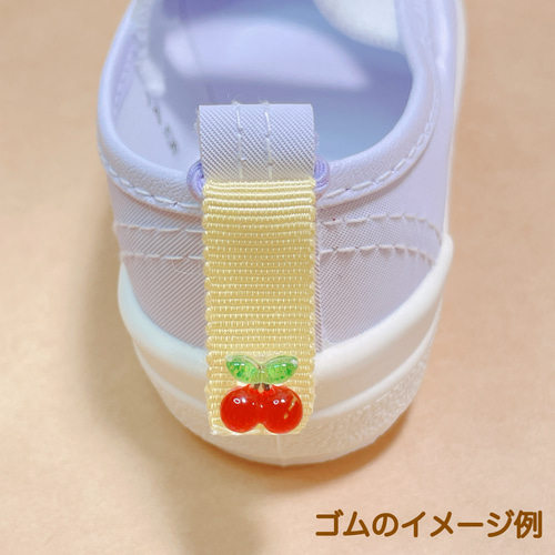 S-54☆いちご柄/ダブルリボン/うわぐつタグ/シューズタグ⭐️匿名配送⭐️ シューズタグ ネームタグ 上靴タグ くつのしっぽ いちご その他入園