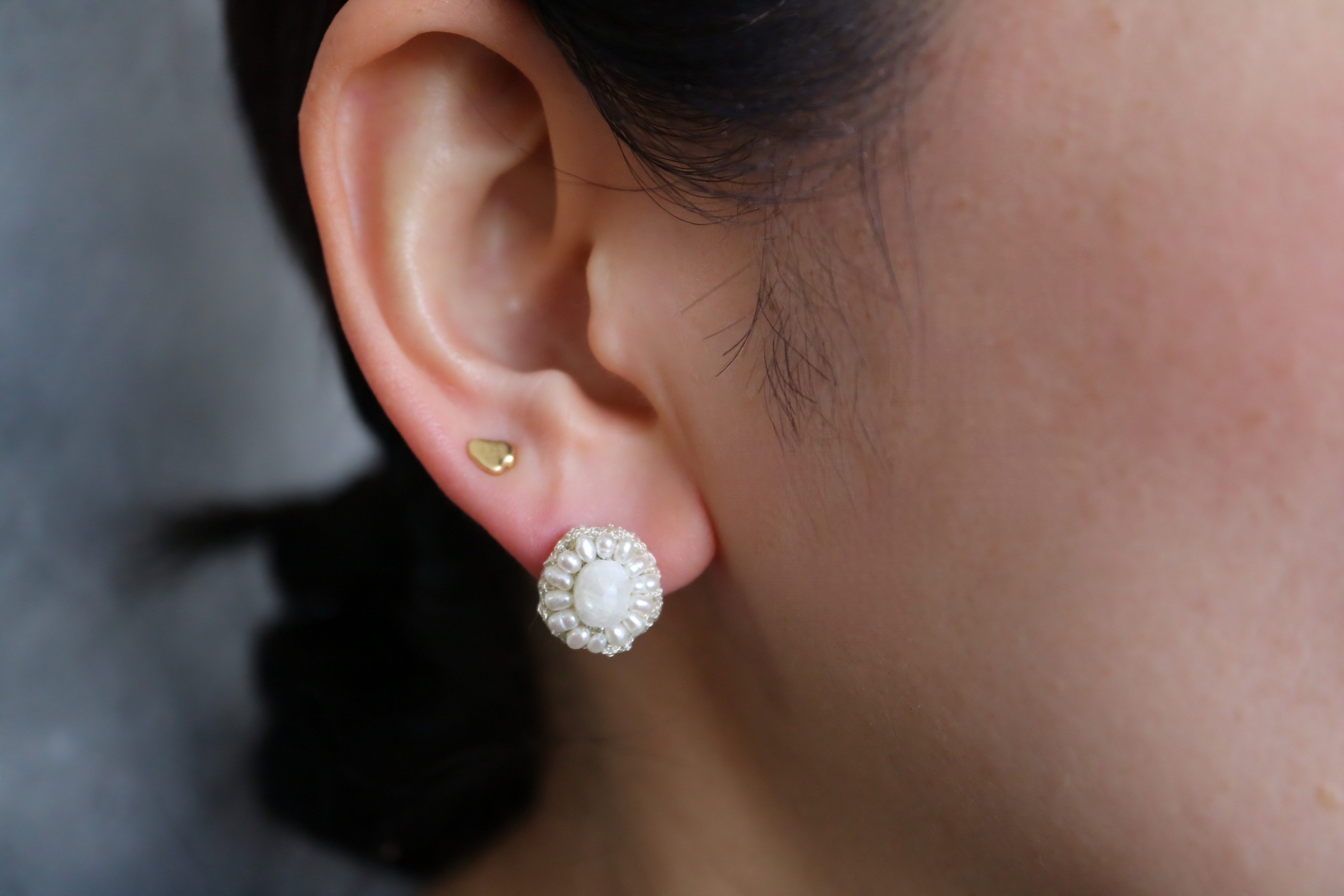 Sillimanite ピアス (20P-03)