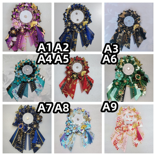 痛ロゼット ロゼット 缶バッジ 推し チェーンボウファンタッセル 58mm