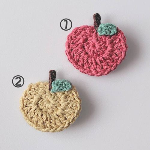 小さめりんご♡ベビーヘアクリップ ヘアゴム