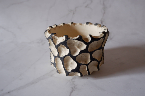 4号黒化粧砂岩鉢821　塊根植物　多肉植物　盆栽　植木鉢　作家鉢　沖縄 1枚目の画像