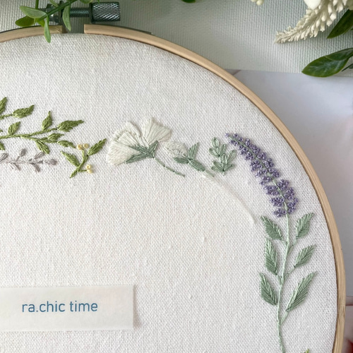 刺繍キット】⚘ボタニカルフォトフレーム⚘ キット ra.chic time 通販