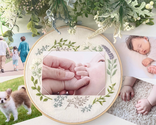 刺繍キット】⚘ボタニカルフォトフレーム⚘ キット ra.chic time 通販