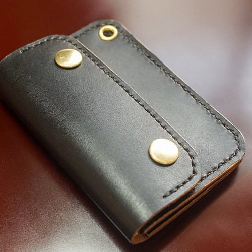 ミドル トラッカーウォレット 姫路レザー タンニン鞣し ギターピックポケット付き ミドル トラッカーウォレット 姫路レザー タンニン鞣し ギター