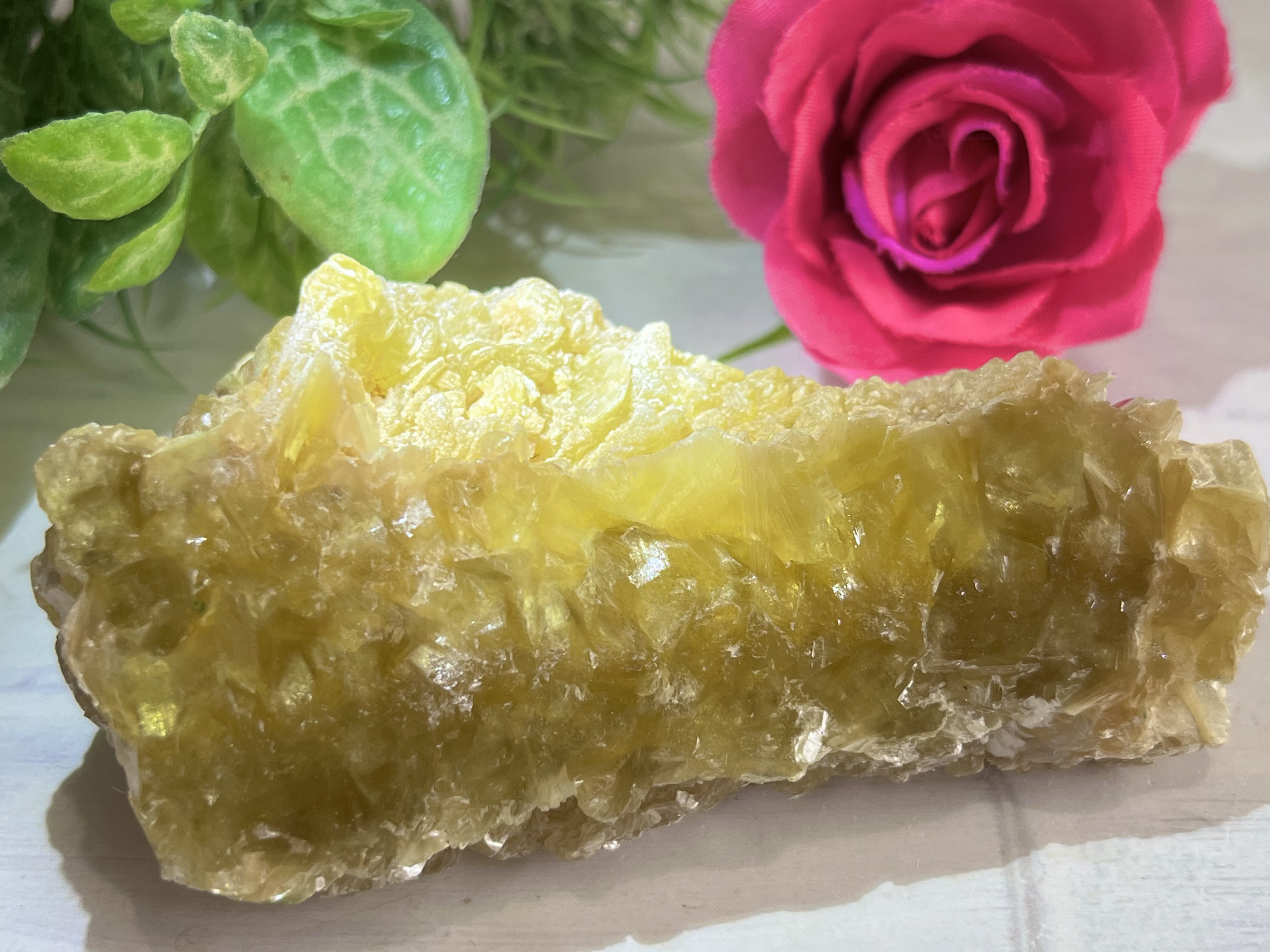 ポジティブストーン✨　ゴールデンマイカ　原石　ラフストーン　金雲母　ブロゴバイト