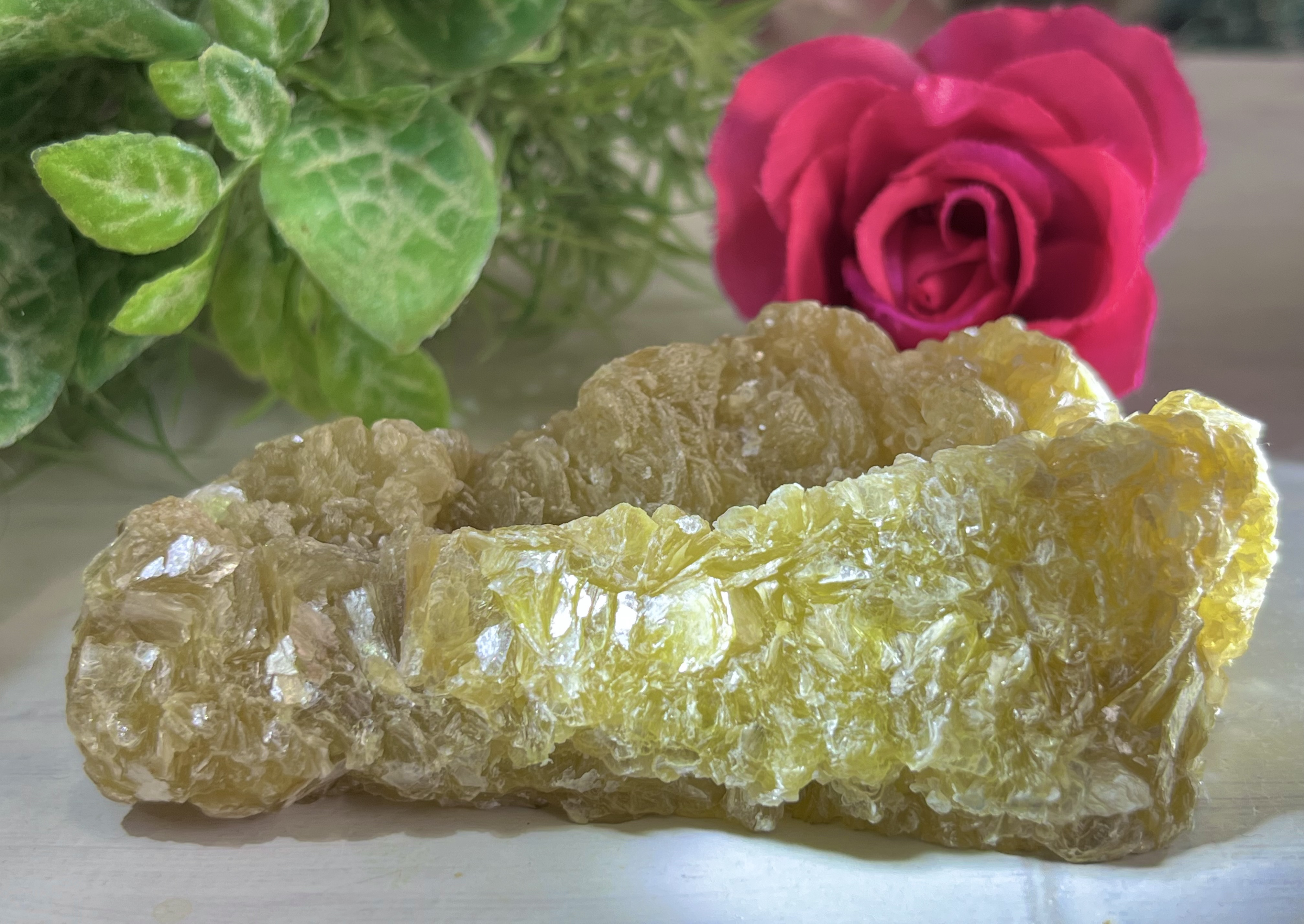 ポジティブストーン✨　ゴールデンマイカ　原石　ラフストーン　金雲母　ブロゴバイト