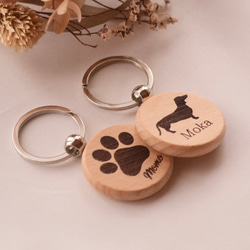 犬 キーホルダー お好きな犬種で彫刻可 シルエット イラスト オリジナルキーホルダー ワンちゃん 7枚目の画像