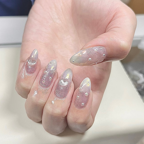 ネイルチップ オーダー ミラー マグネット サブカル 韓国 キルティング