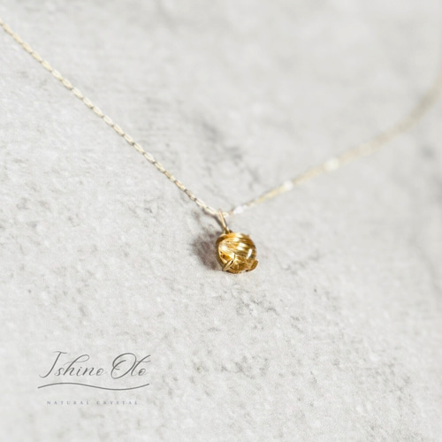 K10 ルチルクォーツ ペンダントトップ /ネックレス チャーム