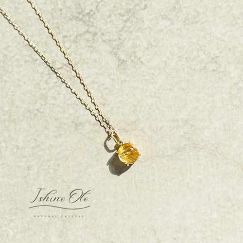 K10 ルチルクォーツ ペンダントトップ /ネックレス チャーム