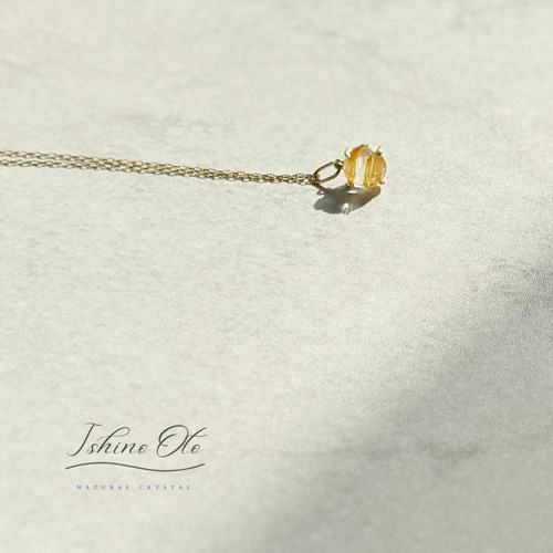 ルチルクォーツ　ペンダントトップ　ひし形 K10 ルチルクォーツ ペンダントトップ /ネックレス チャーム
