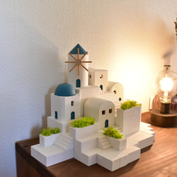 『Creema限定』大人の積み木『サントリーニな街』中セット 3枚目の画像