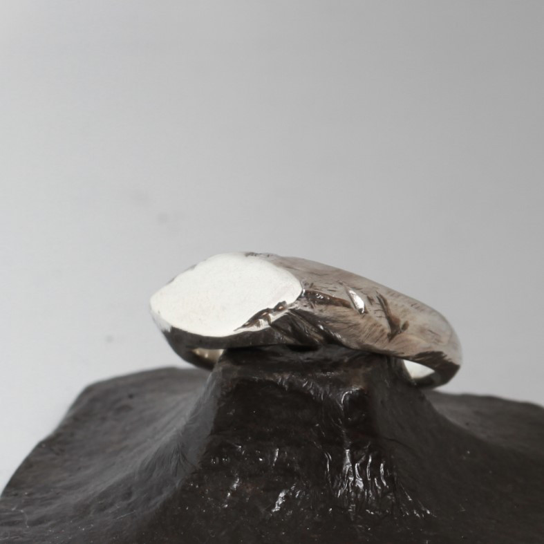 Rustic Mirror ring ／SV925
