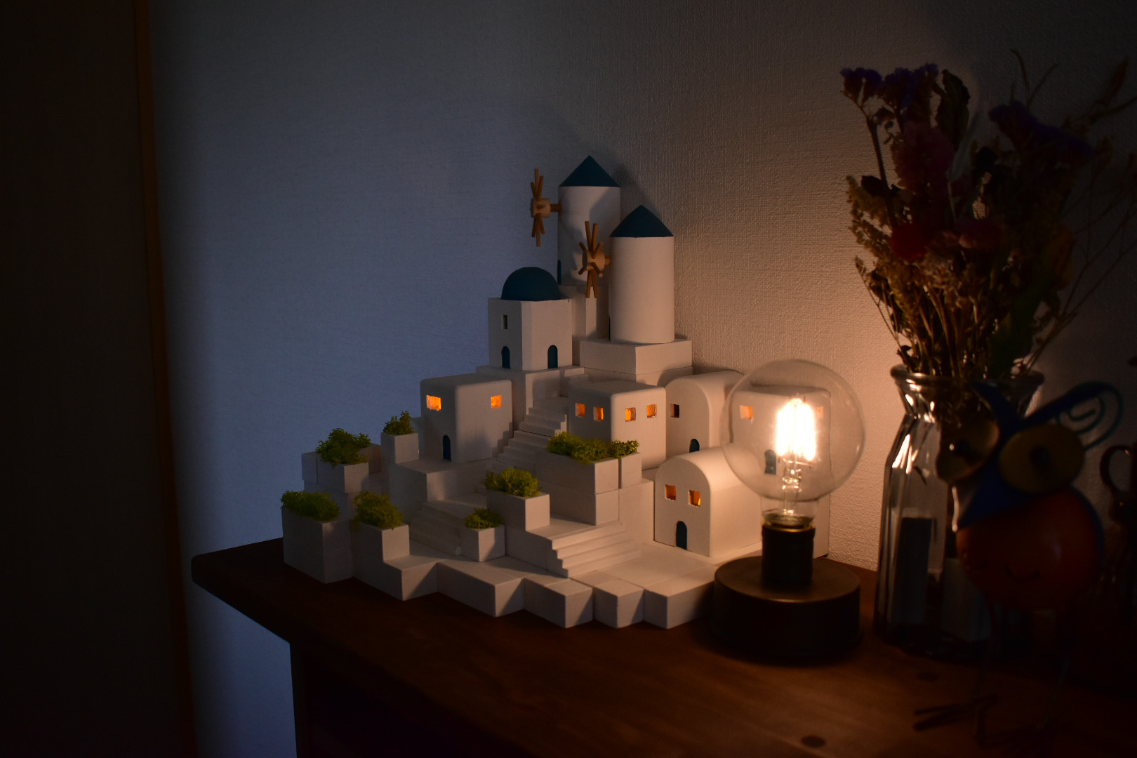 『Creema限定』大人の積み木『サントリーニな街』大セット