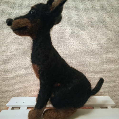 Akiの羊毛フェルト犬☆ミニチュアピンシャー☆dog【004】 羊毛